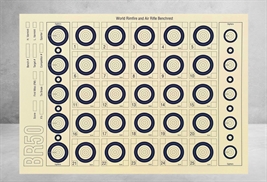 Benchrest Skydeskiver 50 m, 100 stk 