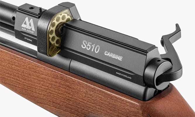 Air Arms S510 XS Carbine side lever