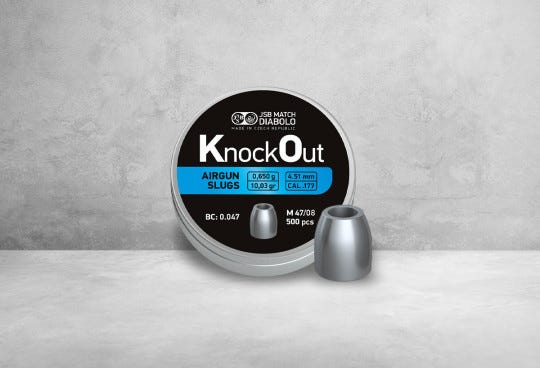 JSB KnockOut Slugs 4,51 mm 10,03 grain